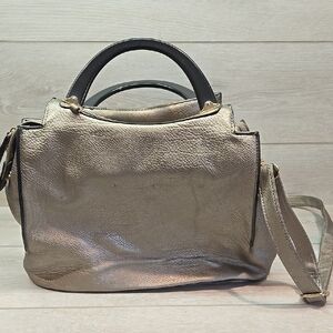 Michel Kors Women Elegant Metallic Handbag Hobo Bag